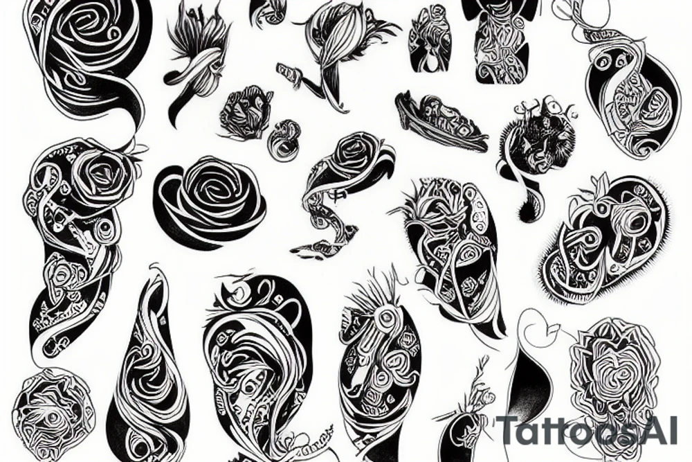 a pailsey design tattoo idea