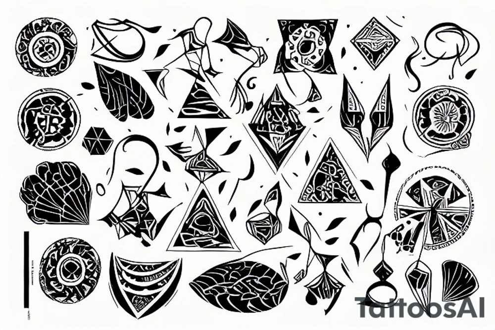 a pailsey design tattoo idea