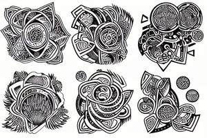 a pailsey design tattoo idea