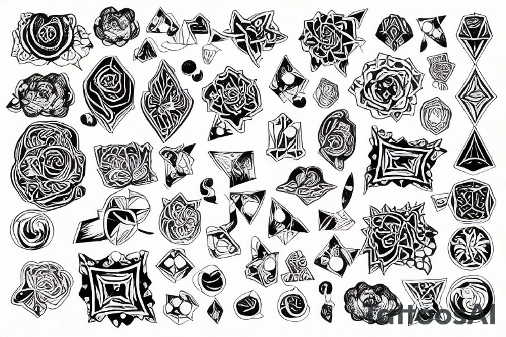 a pailsey design tattoo idea