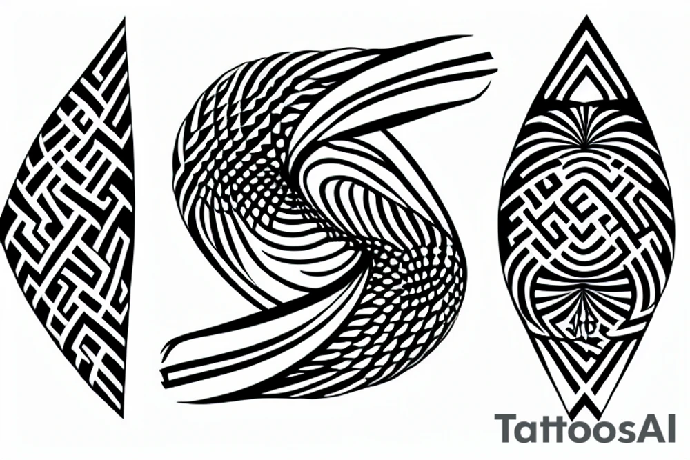 minimalism, geometry, infinity, tattoo idea