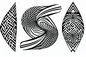minimalism, geometry, infinity, tattoo idea