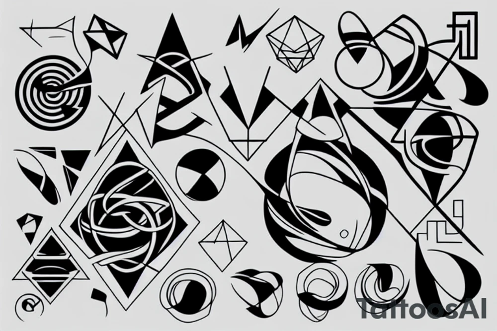 minimalism, geometry, infinity, tattoo idea