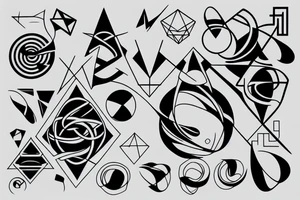 minimalism, geometry, infinity, tattoo idea