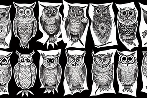 a strong and wise owl tattoo idea