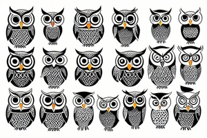 a strong and wise owl tattoo idea