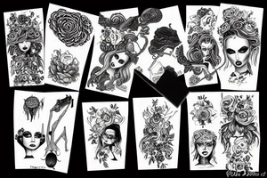 rebel women tattoo idea