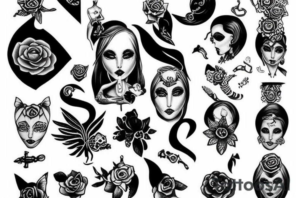 rebel women tattoo idea