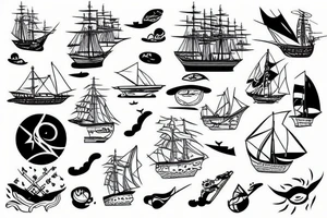 ship tattoo idea