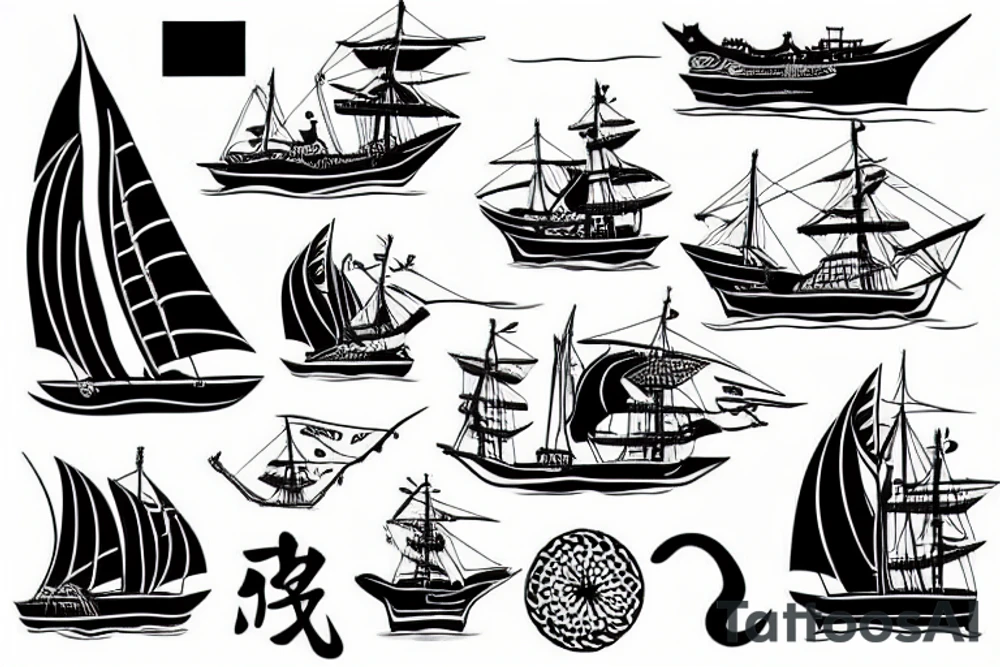 ship tattoo idea