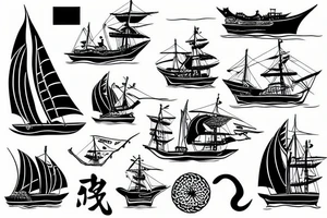 ship tattoo idea