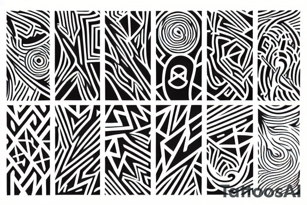 fine line geometric black and gray tattoo tattoo idea