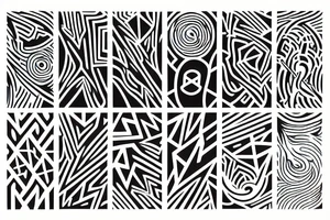 fine line geometric black and gray tattoo tattoo idea