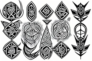 Anglo Saxon tattoo idea