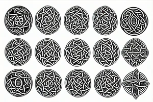 Celtic symbols, dragon tattoo idea