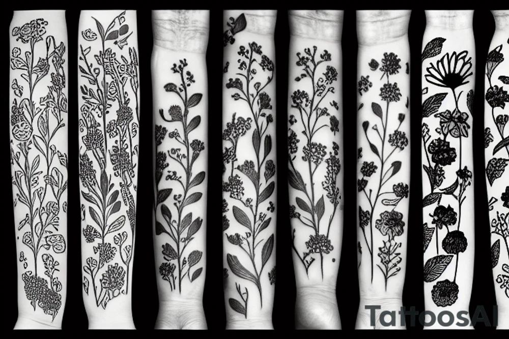 Wildflowers tattoo idea