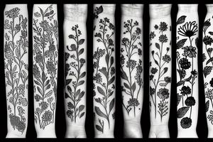 Wildflowers tattoo idea