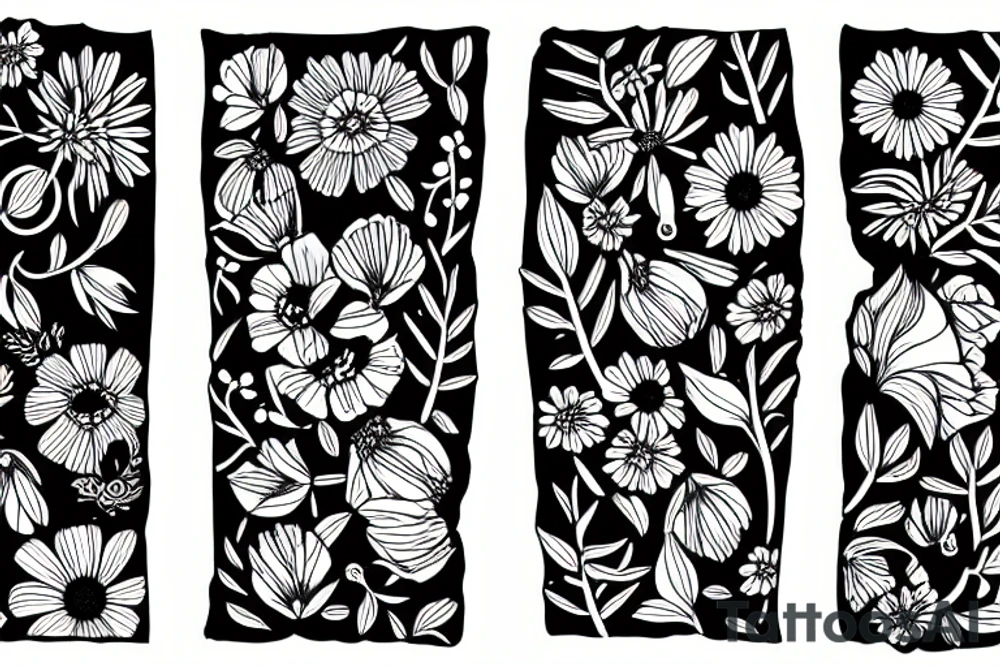 Wildflowers tattoo idea