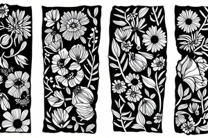 Wildflowers tattoo idea
