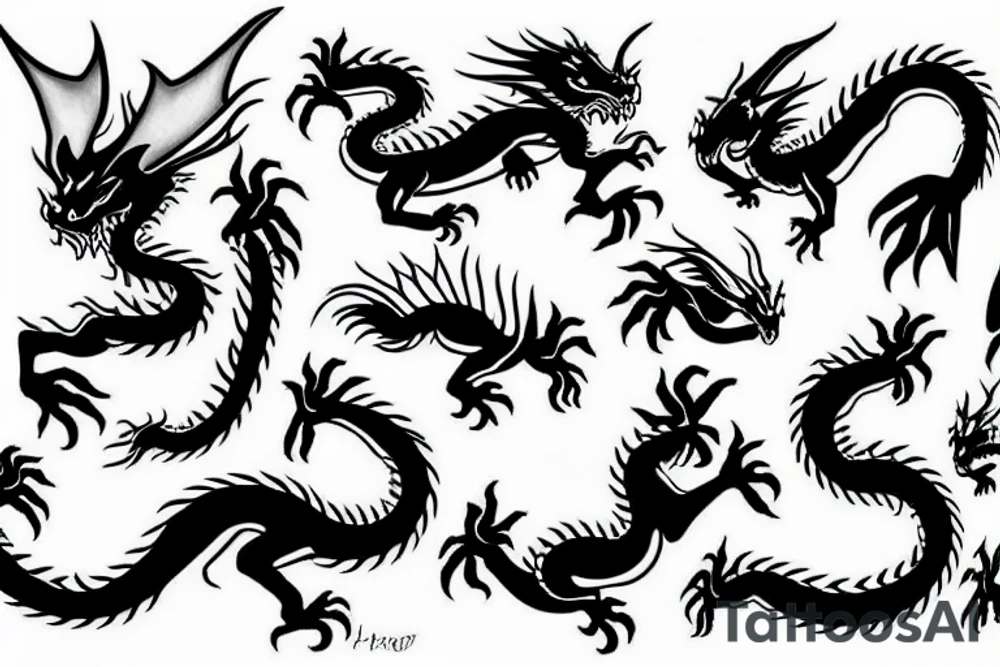 dragon tattoo idea