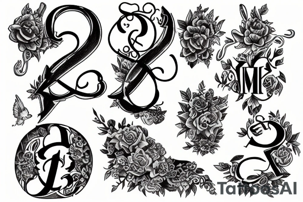 It is currently initials tattoo idea