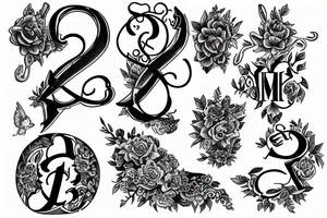 It is currently initials tattoo idea