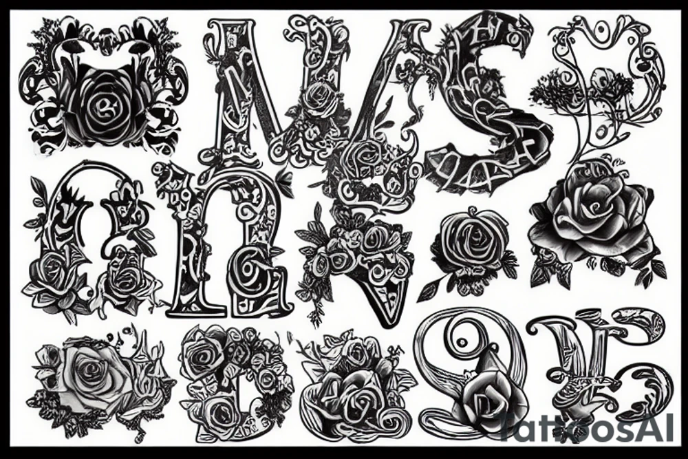 It is currently initials tattoo idea