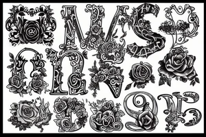 It is currently initials tattoo idea