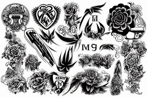 It is currently the initials JDM tattoo idea
