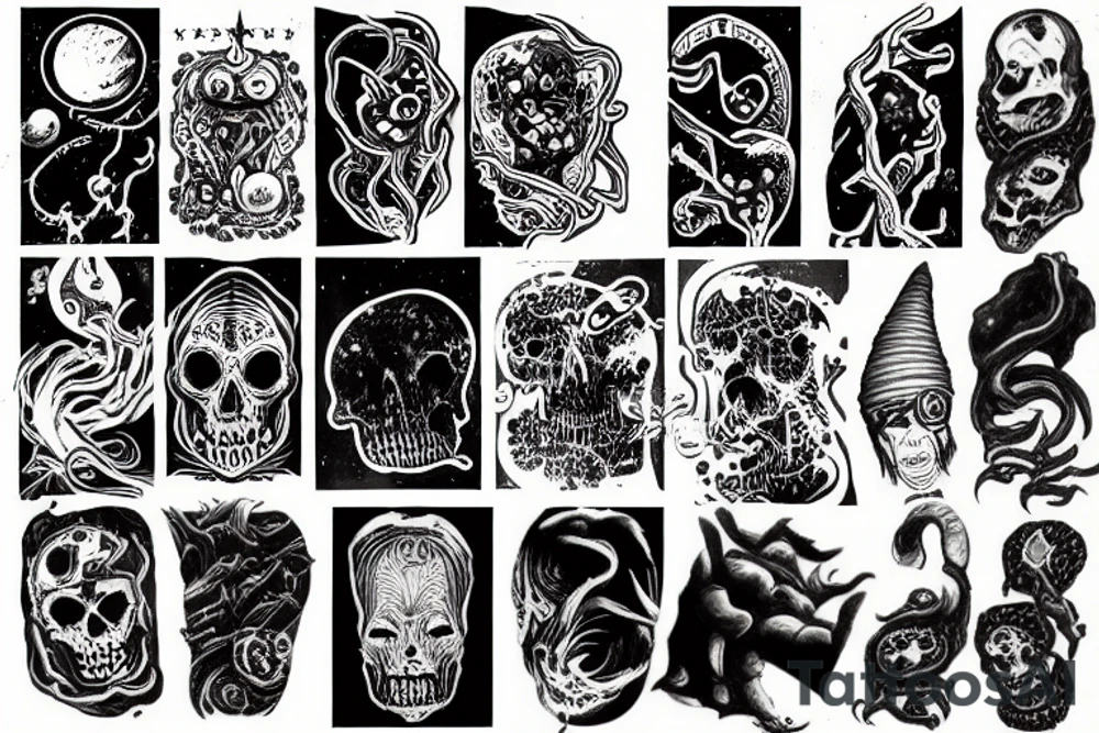 cosmic horror tattoo idea
