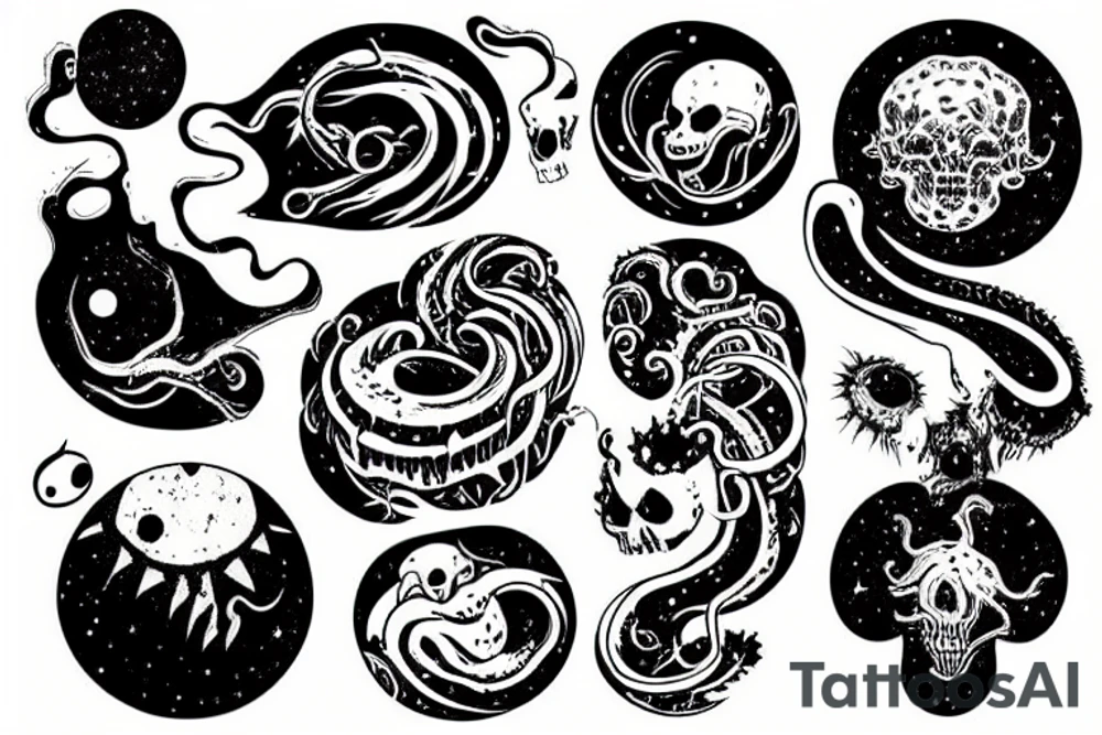 cosmic horror tattoo idea