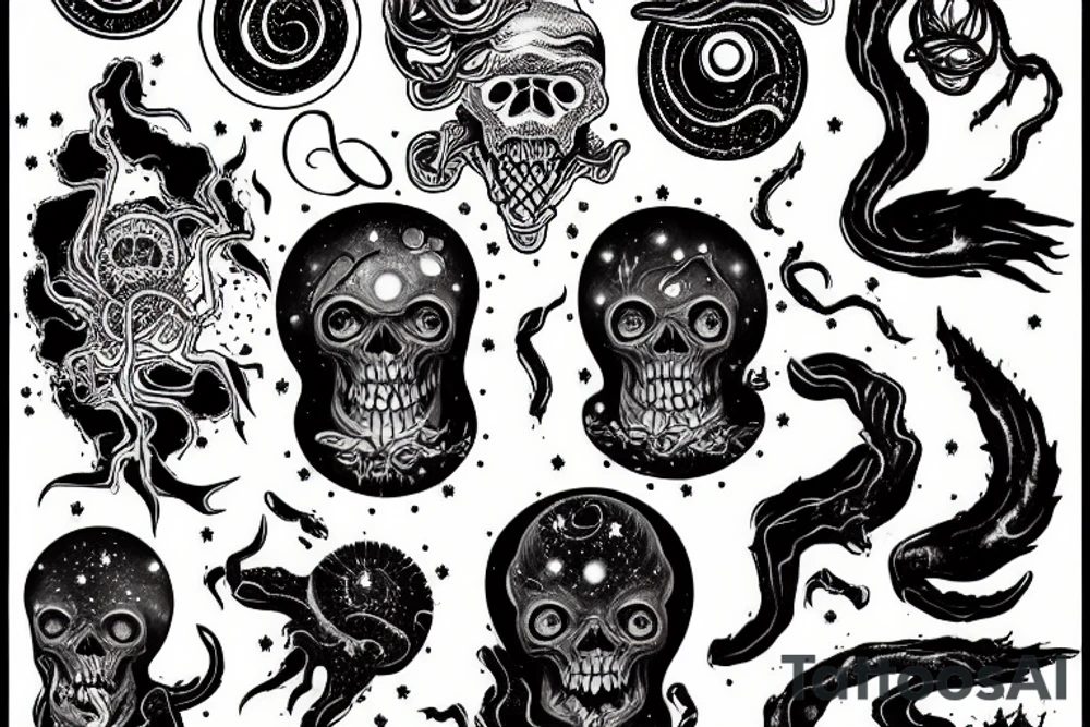cosmic horror tattoo idea