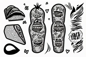 taco sleeve tattoo idea