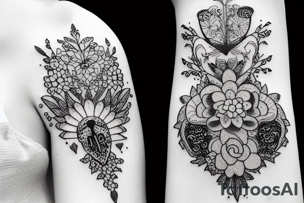 Рваные линии tattoo idea