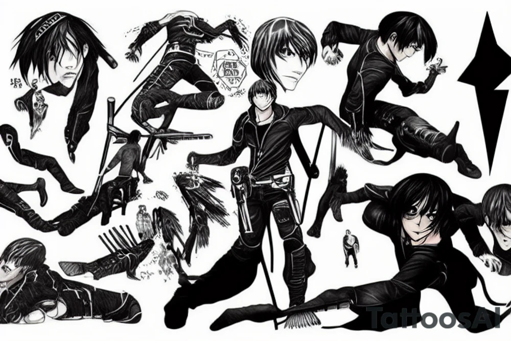 Eren Jaeger qui se change en titan tattoo idea