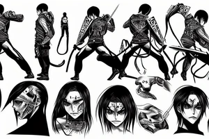Eren Jaeger qui se change en titan tattoo idea