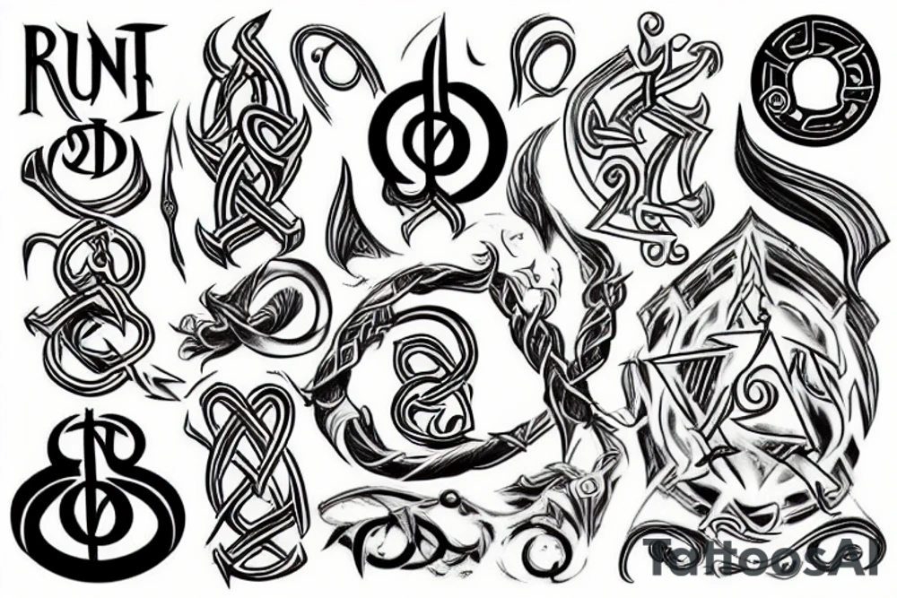 Rune spell tattoo idea