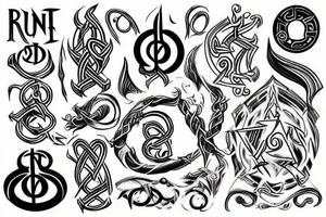 Rune spell tattoo idea