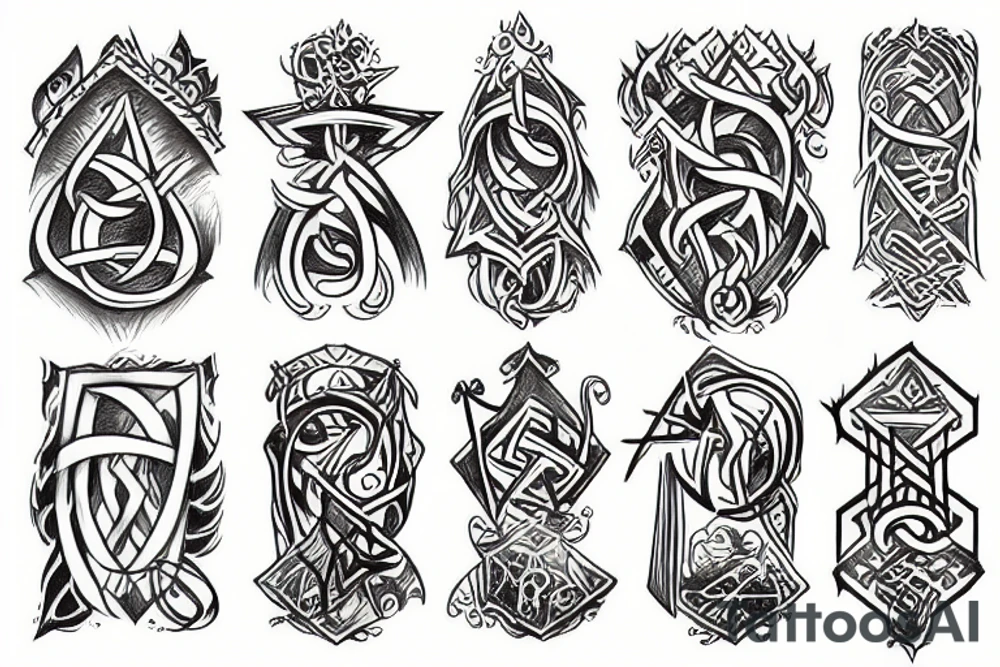 Rune spell tattoo idea