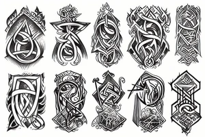 Rune spell tattoo idea