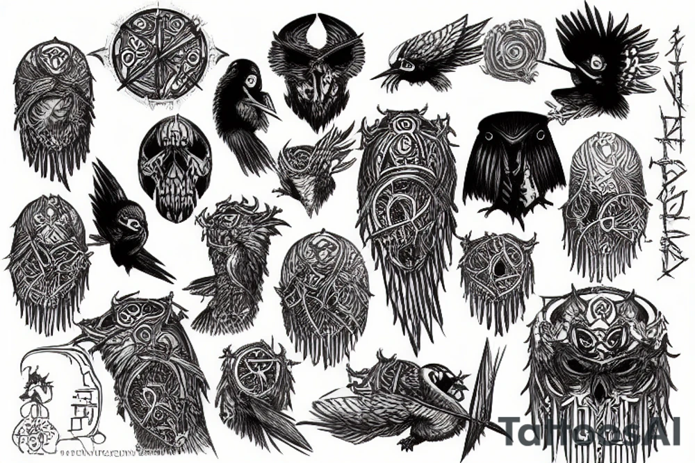Hugin Munin tattoo idea