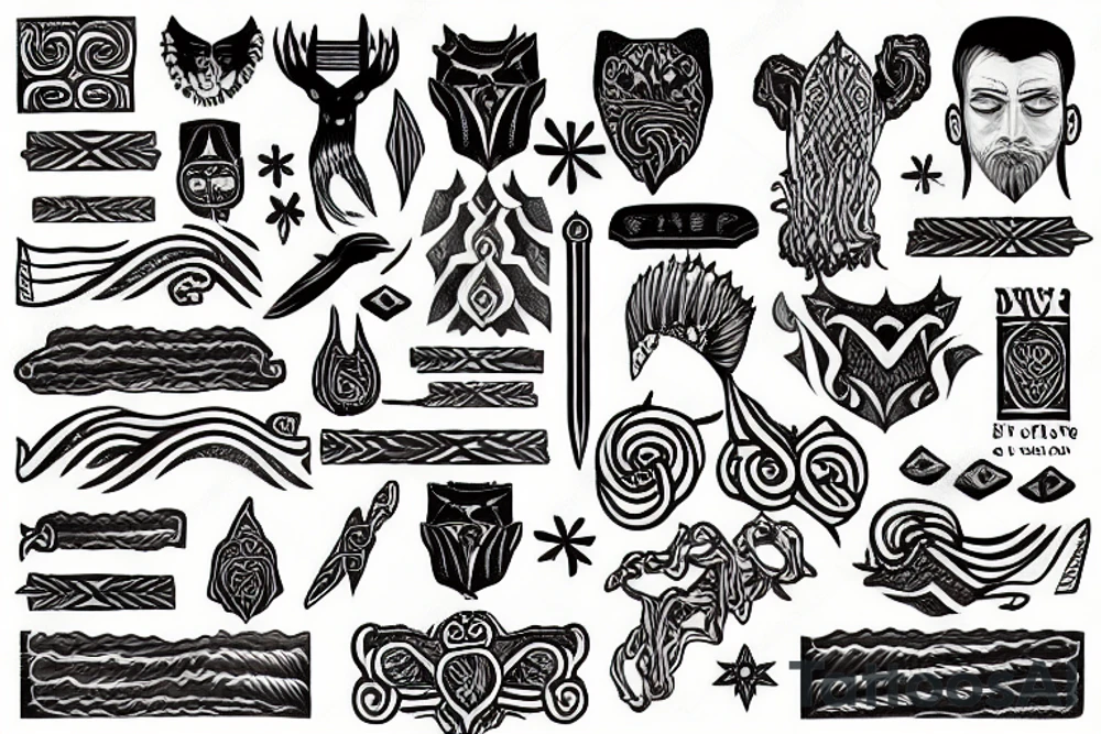 Icelandic stave tattoo idea