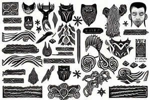 Icelandic stave tattoo idea