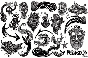 poseidon tattoo idea