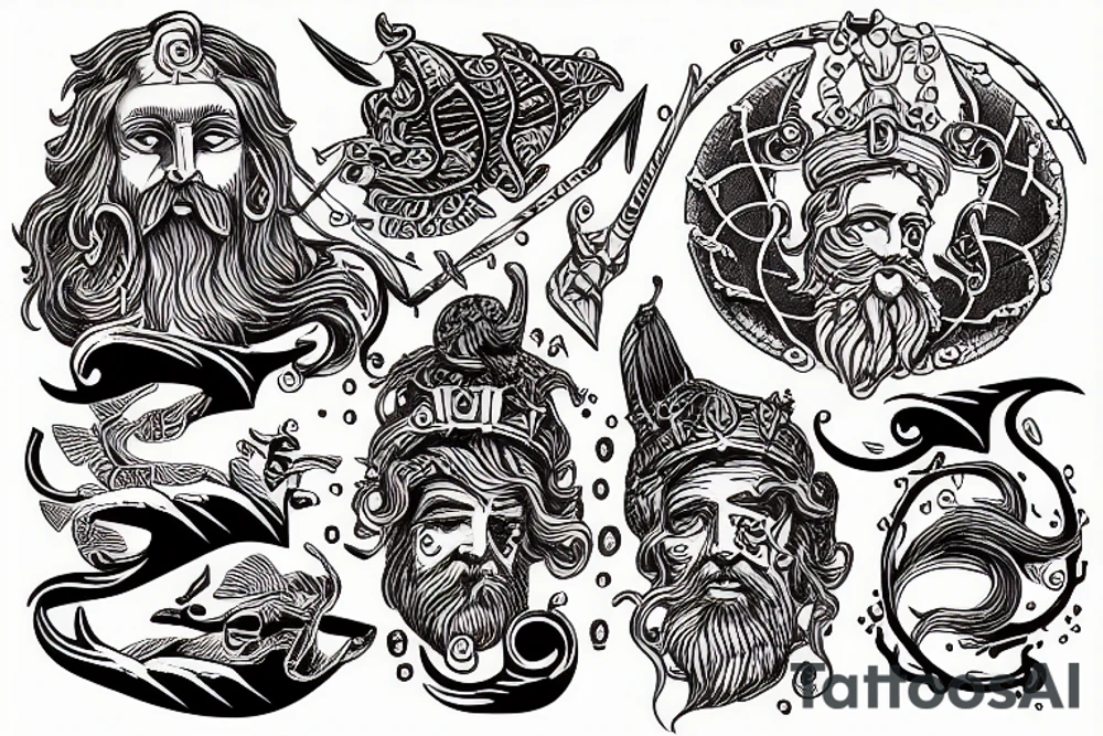 poseidon allusion tattoo idea