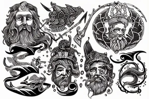 poseidon allusion tattoo idea