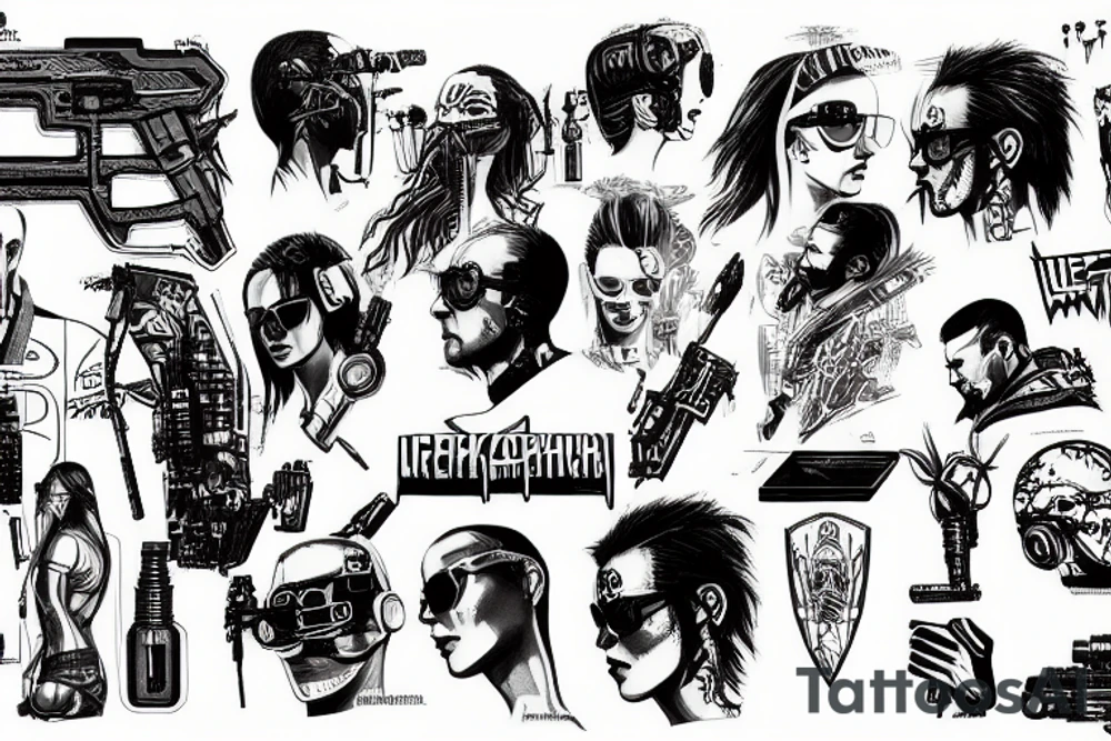 Cyberpunk 2077 tattoo idea