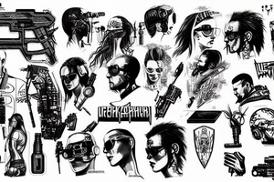 Cyberpunk 2077 tattoo idea
