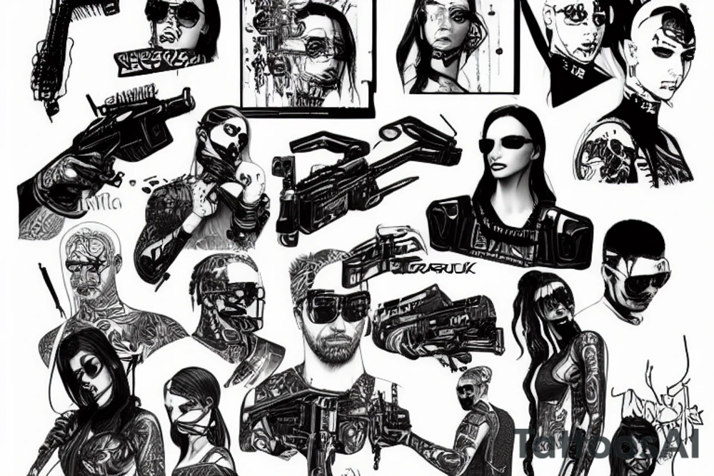 Cyberpunk 2077 tattoo idea