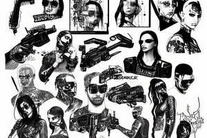 Cyberpunk 2077 tattoo idea